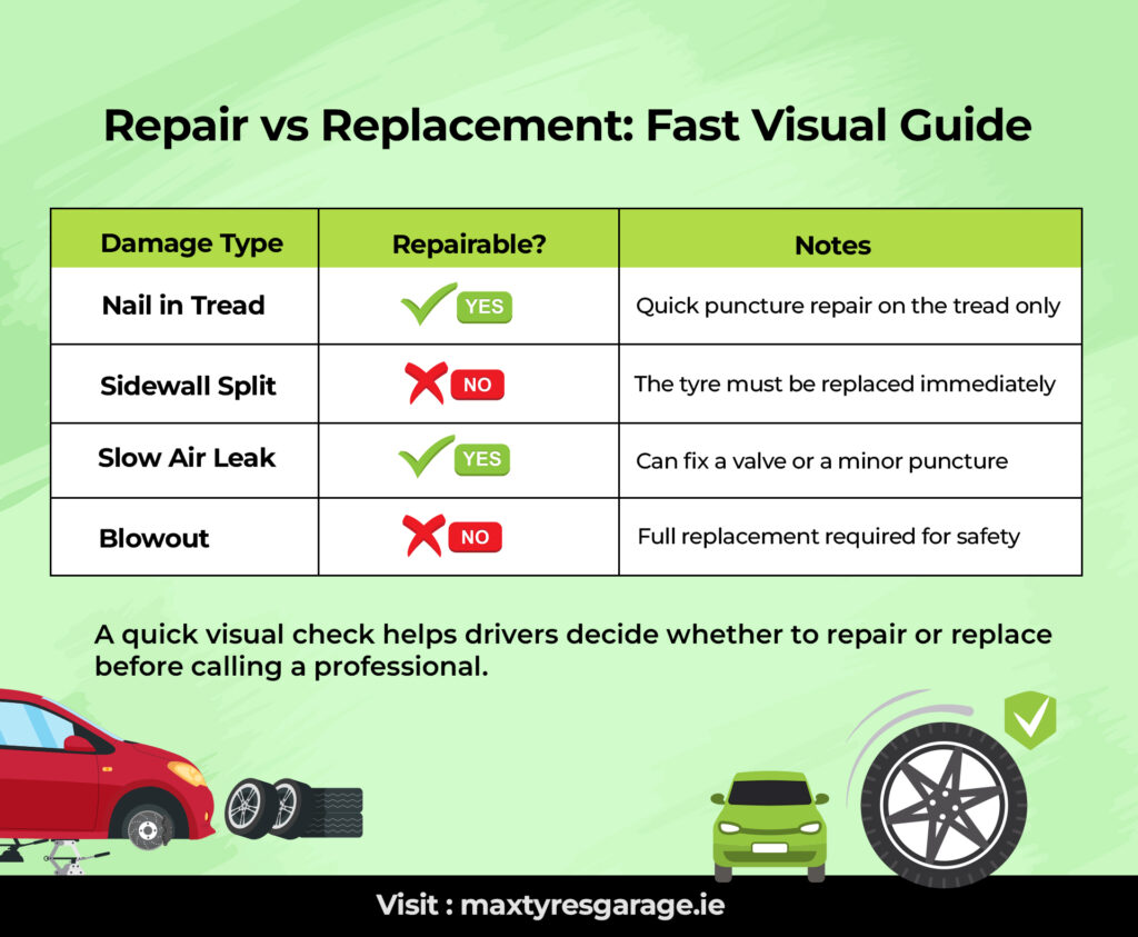 Tyre  Repair vs Replacement